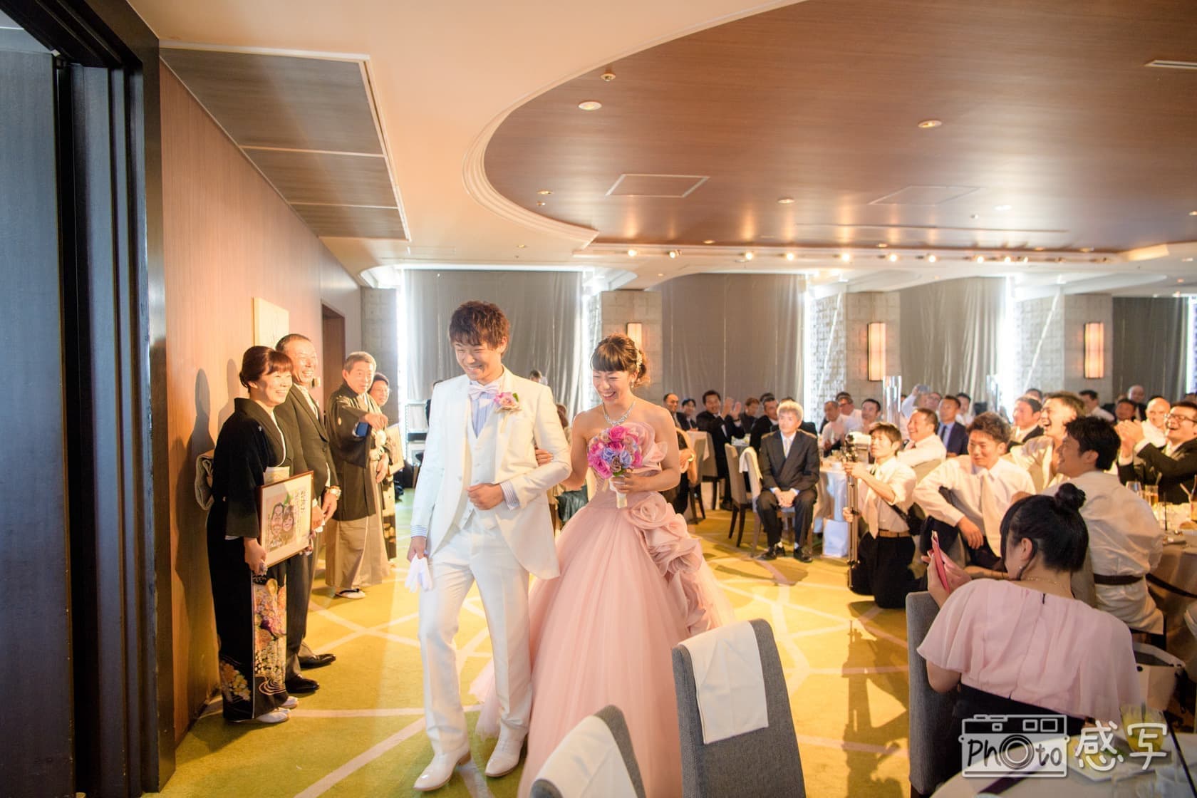 結婚式の出張撮影 ランドマークスクエアトーキョー カラードレス ウエディングフォト