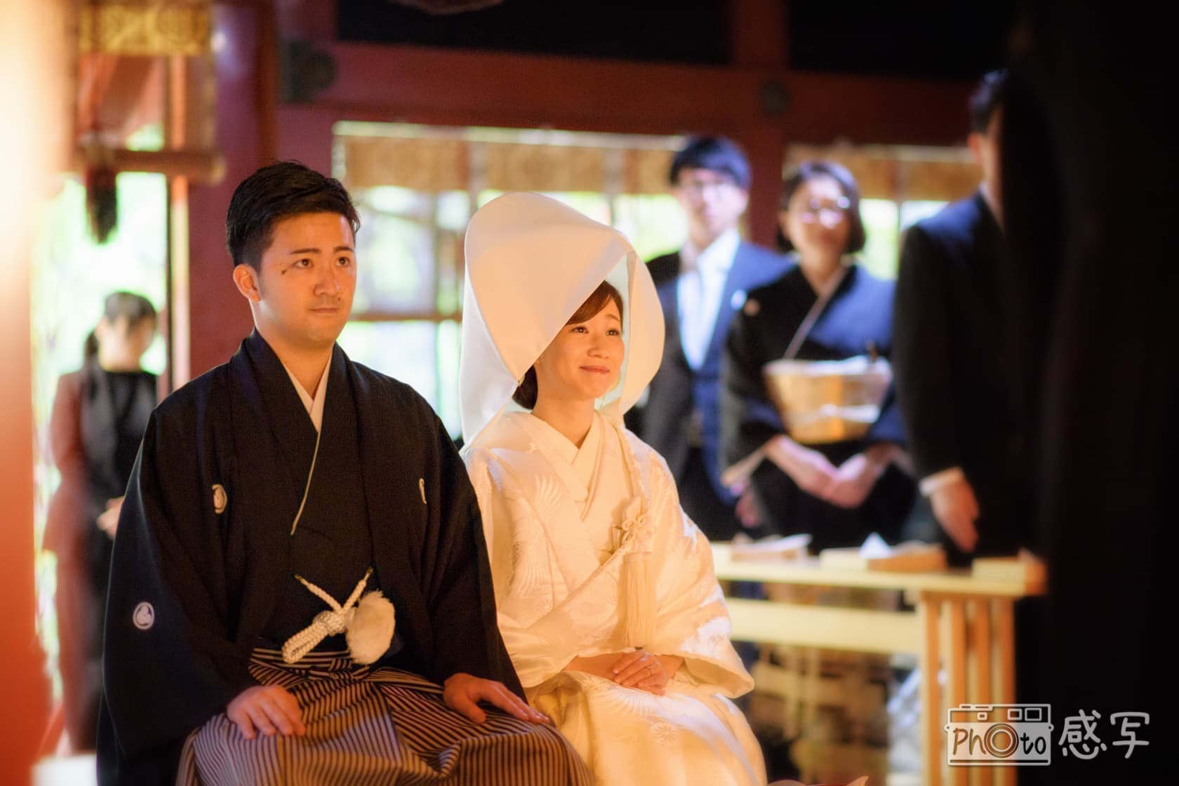 結婚式の出張撮影 赤坂氷川神社 和装 白無垢 ウエディングフォト