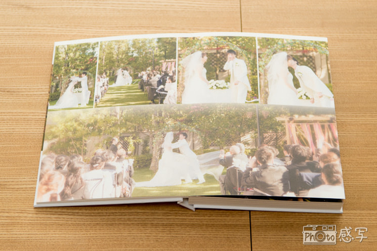 結婚式の写真　アルバム　クノーテ Knot-e　本革表紙　写真もたくさん入ります