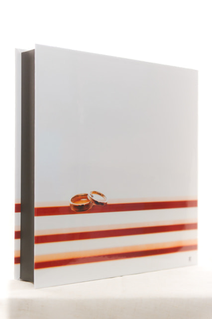 結婚式の写真　アルバム　モンディアル　オリジナルデザイン　ボックス　裏表紙